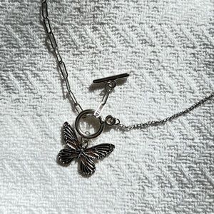 Wild fox Boutique butterfly charm necklace